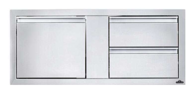Napoleon Napoleon Single Door + Two Drawer Cabinet (42" x 16") - BI-4216-1D2DR BI-4216-1D2DR Barbecue Finished - Gas