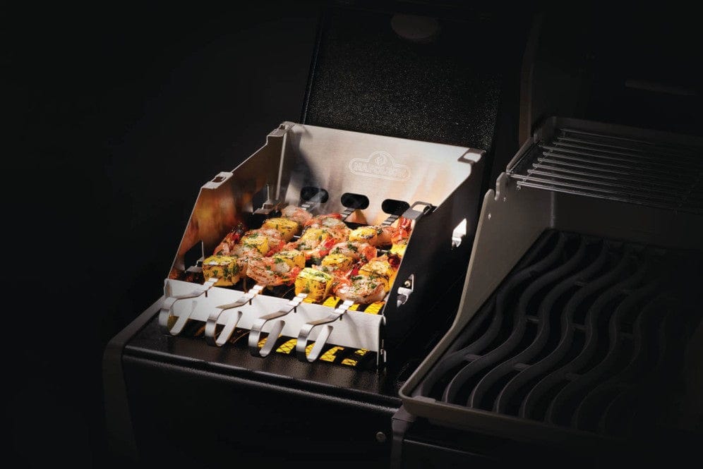 Napoleon Napoleon Small SIZZLE ZONE Burner Windshield and Skewer Rack - 71302 71302 Barbecue Accessories