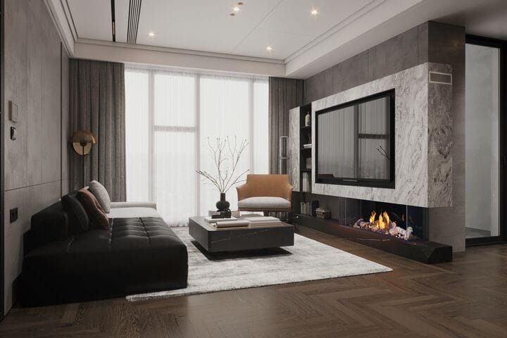 Napoleon Napoleon Tall Bay Luxuria 62 Gas Fireplace TLVX62LBN Fireplace Finished - Gas