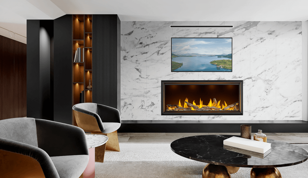 Napoleon Napoleon Tall Linear Vector 62 Gas Fireplace TLV62N Fireplace Finished - Gas