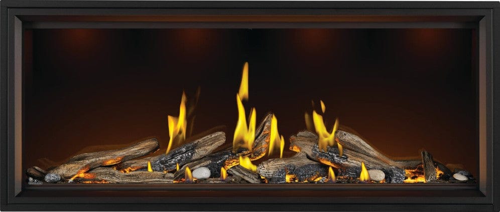 Napoleon Napoleon Tall Linear Vector 62 Gas Fireplace w/ Luminous Logs TLV62LN Fireplace Finished - Gas