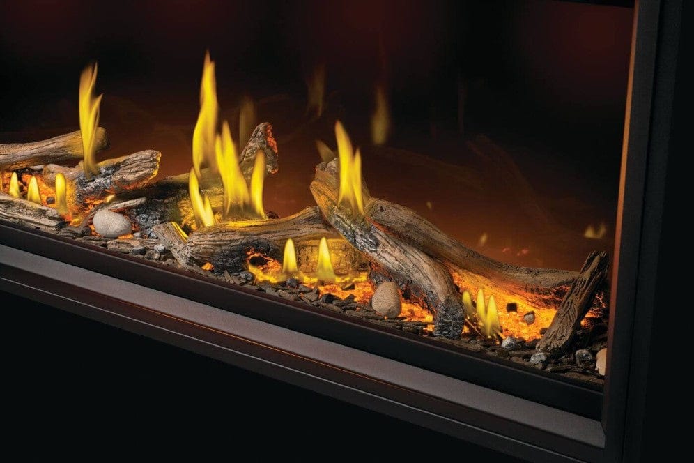 Napoleon Tall Linear Vector 74 Gas Fireplace w/ Luminous Logs