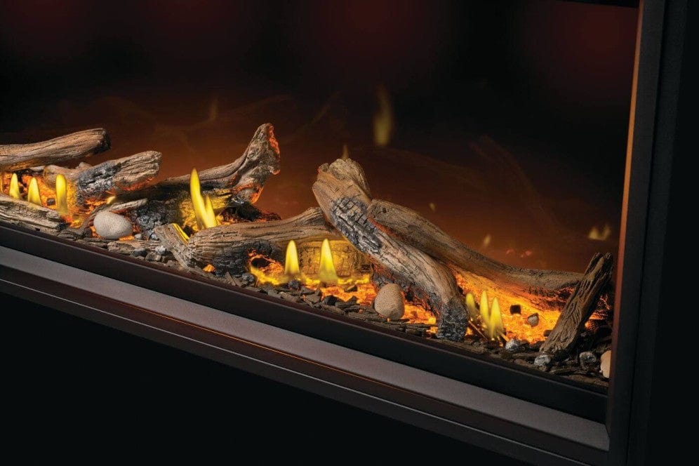 Napoleon Tall Linear Vector 74 Gas Fireplace w/ Luminous Logs