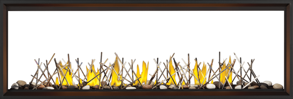 Napoleon Napoleon Tall Linear Vector 74 See Through Gas Fireplace TLV74N2 Fireplace Finished - Gas