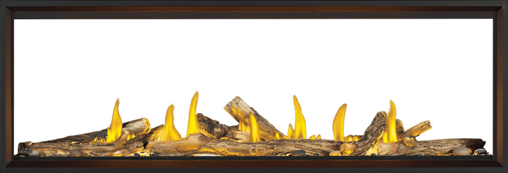 Napoleon Napoleon Tall Linear Vector 74 See Through Gas Fireplace TLV74N2 Fireplace Finished - Gas