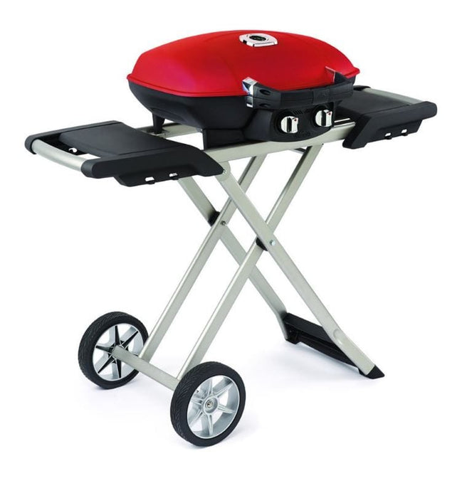 Napoleon Napoleon TravelQ 285 X Portable Grill + Scissor Cart & Griddle (Red) - TQ285X-RD-1-A TQ285X-RD-1-A Barbecue Finished - Gas