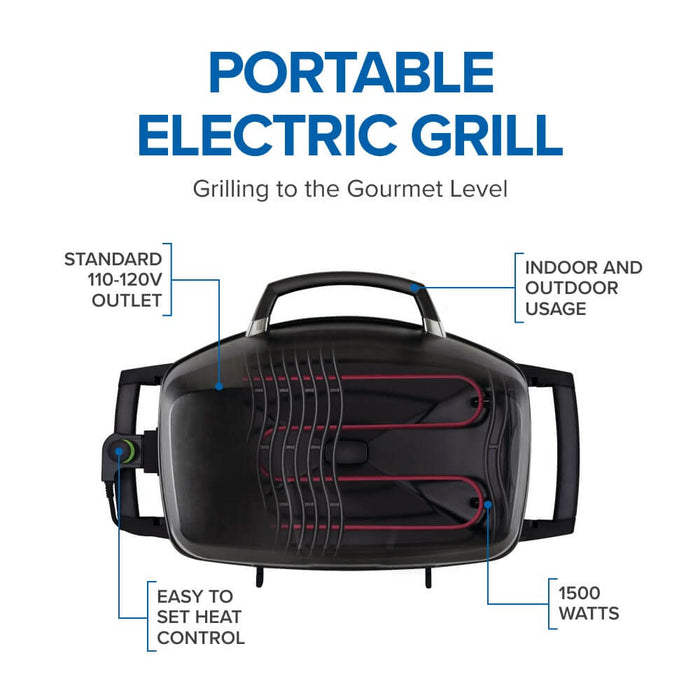 Napoleon Napoleon TravelQ PRO285E Portable Electric Grill PRO285E-BK Barbecue Finished - Gas