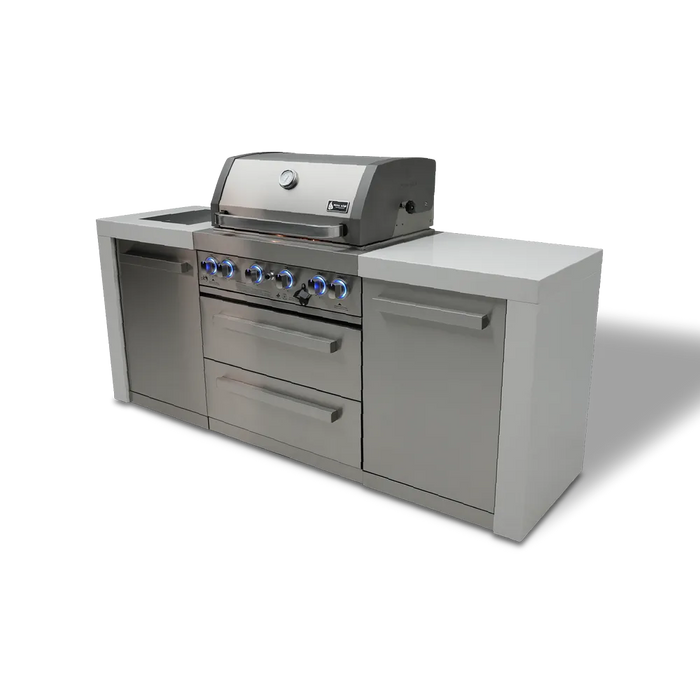 Northwinds Marketing Mont Alpi 4 Burner Deluxe Island MAi400-D Barbecue Finished - Gas