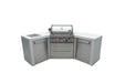 Northwinds Marketing Mont Alpi 4 Burner Deluxe Island with 45 Degree Corners MAi400-D45 Barbecue Finished - Gas