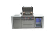 Northwinds Marketing Mont Alpi 4 Burner Deluxe Island with a Fridge Cabinet MAi400-DFC Barbecue Finished - Gas