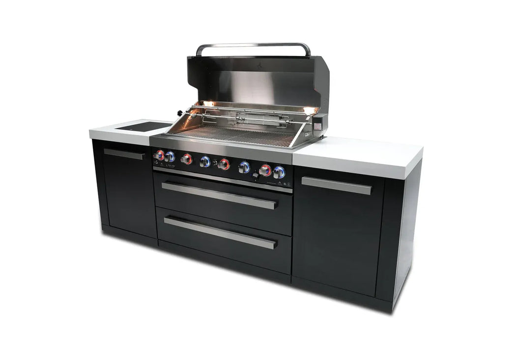 Northwinds Marketing Mont Alpi 805 Black Stainless Steel Island MAi805-BSS Barbecue Finished - Gas