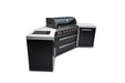 Northwinds Marketing Mont Alpi 805 Black Stainless Steel Island with 45 Degree Corners MAi805-BSS45 Barbecue Finished - Gas