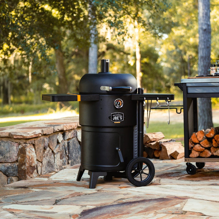Oklahoma Joe Oklahoma Joe Bronco Drum Smoker & Grill 25203121 Barbecue Finished - Charcoal 099143031217