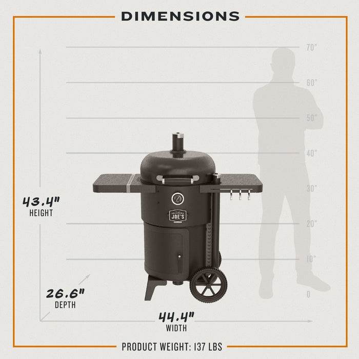Oklahoma Joe Oklahoma Joe Bronco Drum Smoker & Grill 25203121 Barbecue Finished - Charcoal 099143031217