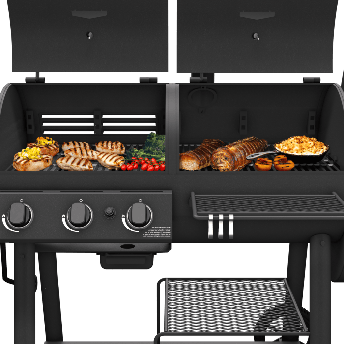 Oklahoma Joe Oklahoma Joe Canyon Combo Charcoal/Gas Smoker & Grill 25205101 Barbecue Finished - Charcoal 099143051024