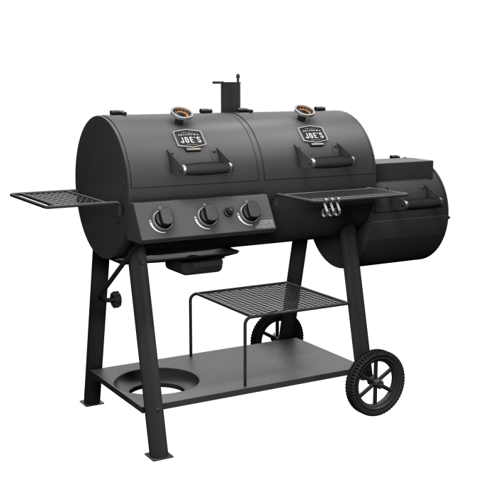 Oklahoma Joe Oklahoma Joe Canyon Combo Charcoal/Gas Smoker & Grill 25205101 Barbecue Finished - Charcoal 099143051024