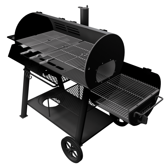 Oklahoma Joe Oklahoma Joe Canyon Combo Charcoal/Gas Smoker & Grill 25205101 Barbecue Finished - Charcoal 099143051024