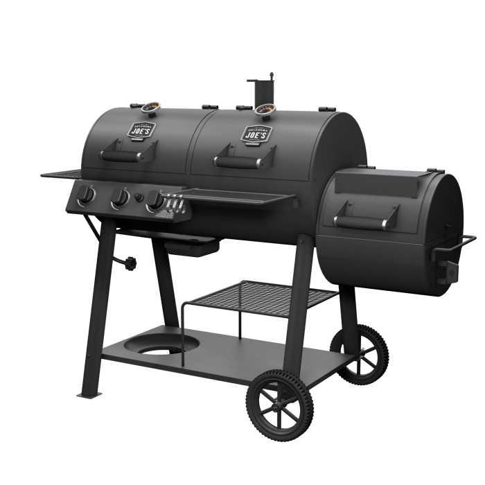 Oklahoma Joe Oklahoma Joe Canyon Combo Charcoal/Gas Smoker & Grill 25205101 Barbecue Finished - Charcoal 099143051024
