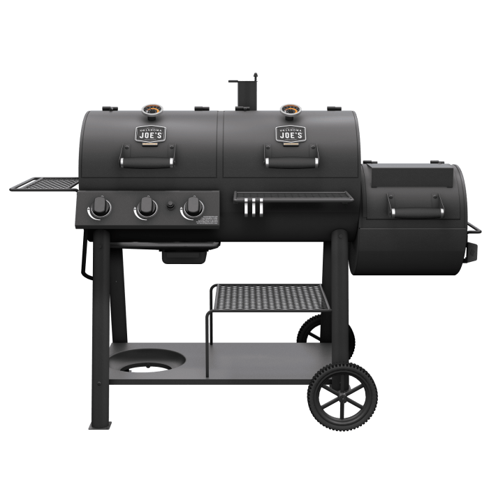 Oklahoma Joe Oklahoma Joe Canyon Combo Charcoal/Gas Smoker & Grill 25205101 Barbecue Finished - Charcoal 099143051024