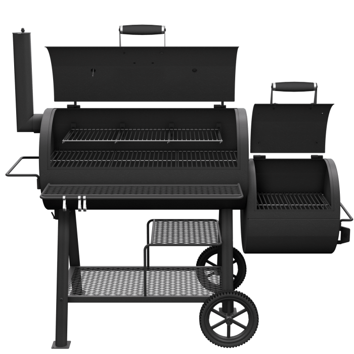 Oklahoma Joe Oklahoma Joe Highland DLX Offset Smoker/Grill 24203002 Barbecue Finished - Charcoal 099143030029
