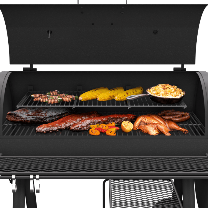 Oklahoma Joe Oklahoma Joe Highland DLX Offset Smoker/Grill 24203002 Barbecue Finished - Charcoal 099143030029