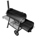 Oklahoma Joe Oklahoma Joe Highland DLX Offset Smoker/Grill 24203002 Barbecue Finished - Charcoal 099143030029