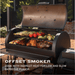 Oklahoma Joe Oklahoma Joe Highland DLX Offset Smoker/Grill 24203002 Barbecue Finished - Charcoal 099143030029