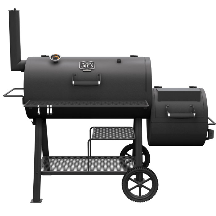 Oklahoma Joe Oklahoma Joe Highland DLX Offset Smoker/Grill 24203002 Barbecue Finished - Charcoal 099143030029