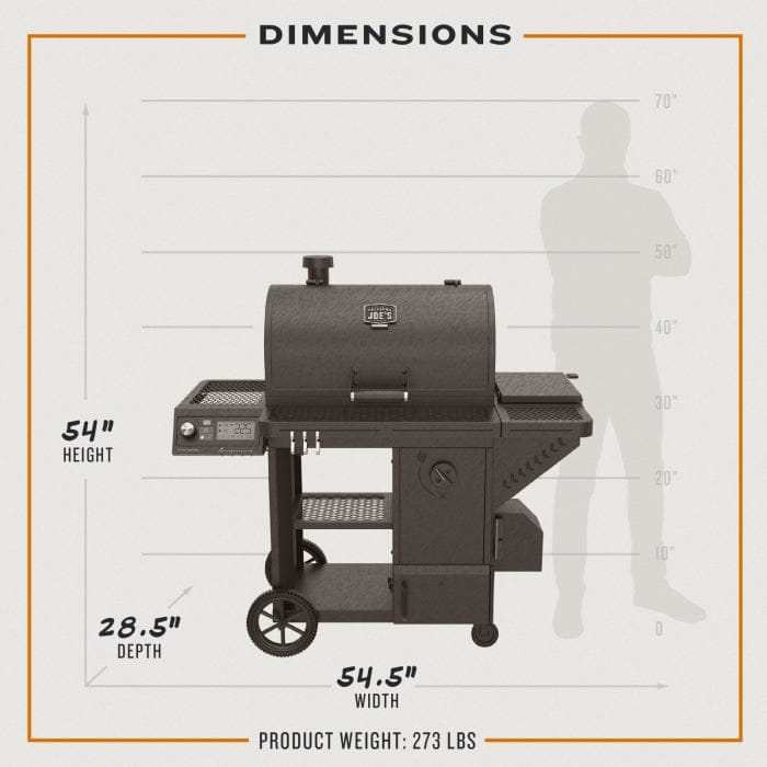 Oklahoma Joe Oklahoma Joe Tahoma 1200A DLX Auto-Feed Charcoal Smoker & Grill w/ Wi-Fi 25205103 Barbecue Finished - Charcoal 099143051048