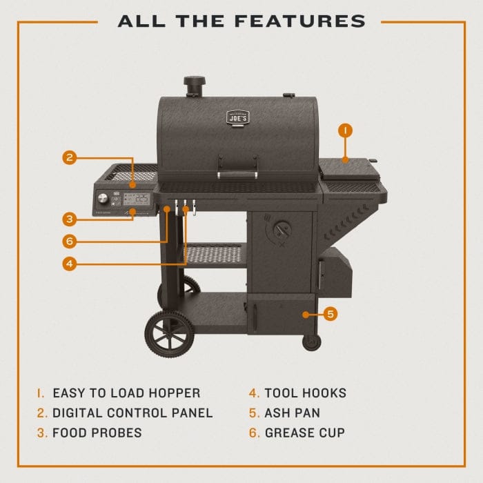Oklahoma Joe Oklahoma Joe Tahoma 1200A DLX Auto-Feed Charcoal Smoker & Grill w/ Wi-Fi 25205103 Barbecue Finished - Charcoal 099143051048