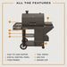Oklahoma Joe Oklahoma Joe Tahoma 1200A DLX Auto-Feed Charcoal Smoker & Grill w/ Wi-Fi 25205103 Barbecue Finished - Charcoal 099143051048