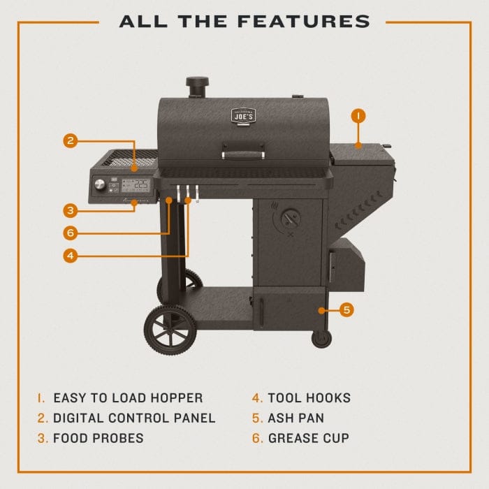 Oklahoma Joe Oklahoma Joe Tahoma 900 Auto-Feed Charcoal Smoker & Grill w/ Wi-Fi 25205102 Barbecue Finished - Charcoal 099143051031