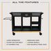 Oklahoma Joe Oklahoma Joe Workstation DLX Prep & Storage Cart - OJ2260035 OJ2260035 Barbecue Accessories 047362600356