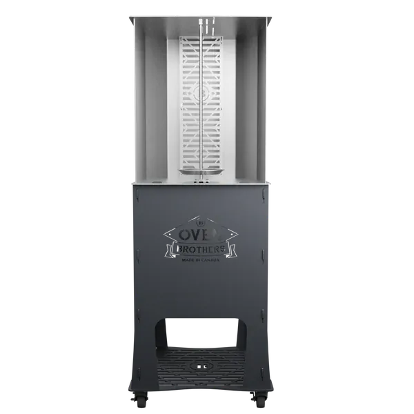 Oven Brothers Oven Brothers - The Original Joint Vertical Rotisserie Full Cart OBRC Barbecue Finished - Charcoal