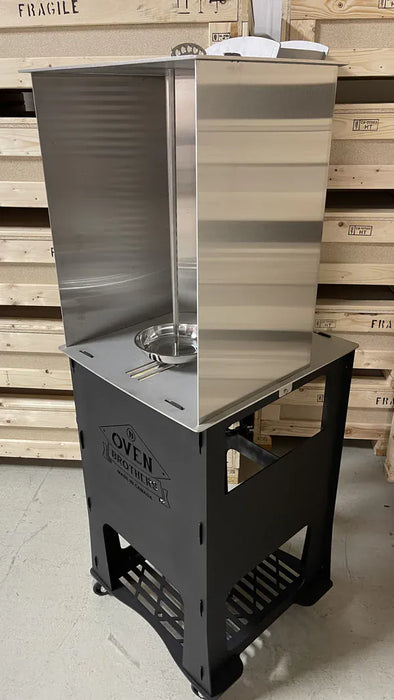 Oven Brothers Oven Brothers - The Original Joint Vertical Rotisserie Full Cart OBRC Barbecue Finished - Charcoal