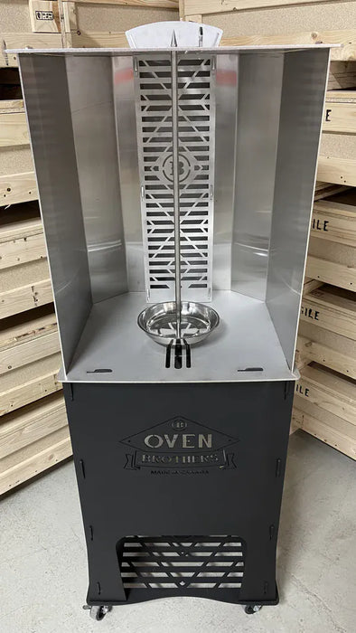 Oven Brothers Oven Brothers - The Original Joint Vertical Rotisserie Full Cart OBRC Barbecue Finished - Charcoal