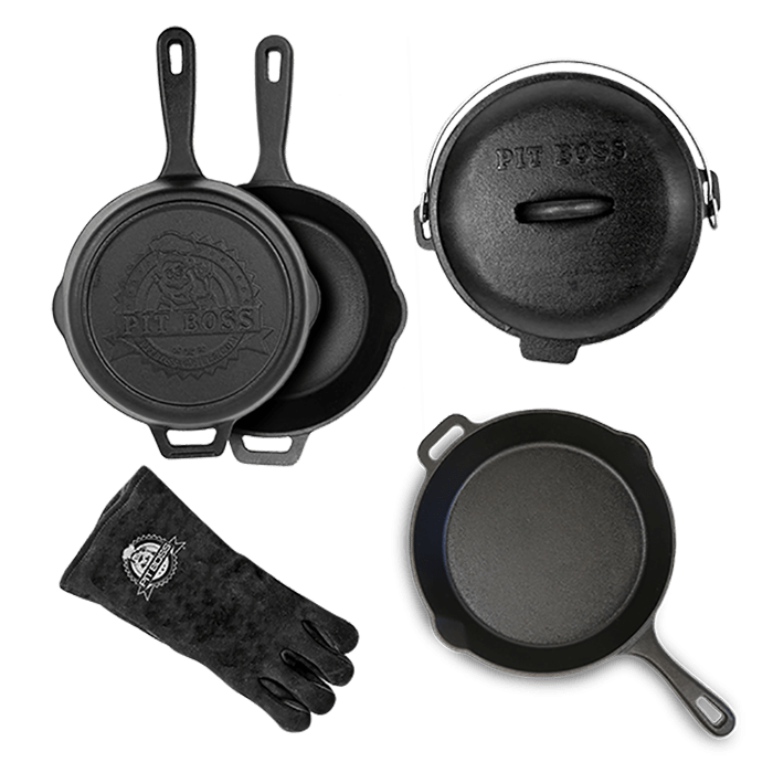Pit Boss Pit Boss 6-Piece Cast Iron Starter Kit - 40266 40266 Barbecue Accessories 684678402665