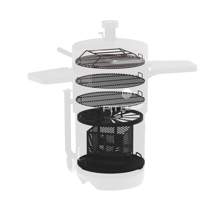 Pit Boss Pit Boss Charcoal Barrel Smoker, Mahogany 10865 Barbecue Finished - Pellet 684678107966