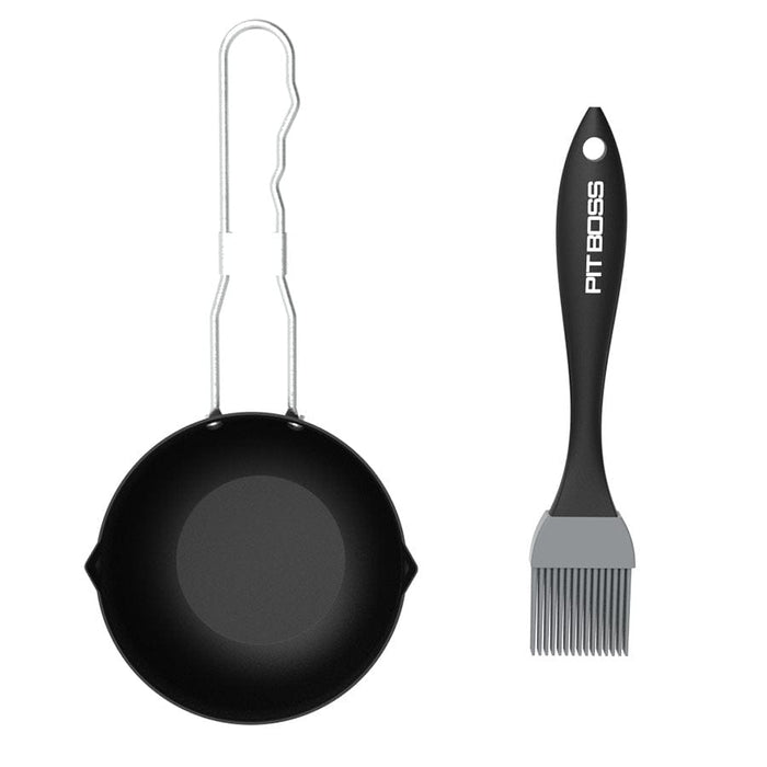 Pit Boss Pit Boss Non-Stick Sauce Pot & Basting Brush Set - 67267 67267 Barbecue Accessories 684678104613