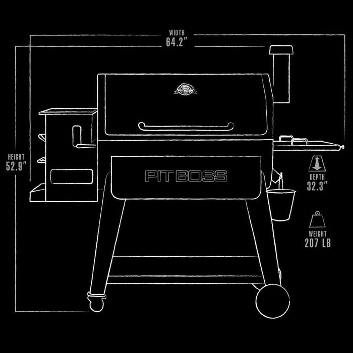 Pit Boss Pit Boss Sportsman 1600 Wood Pellet Grill 11014 Barbecue Finished - Pellet 684678110140