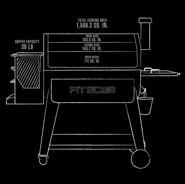 Pit Boss Pit Boss Sportsman 1600 Wood Pellet Grill 11014 Barbecue Finished - Pellet 684678110140