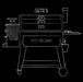 Pit Boss Pit Boss Sportsman 1600 Wood Pellet Grill 11014 Barbecue Finished - Pellet 684678110140
