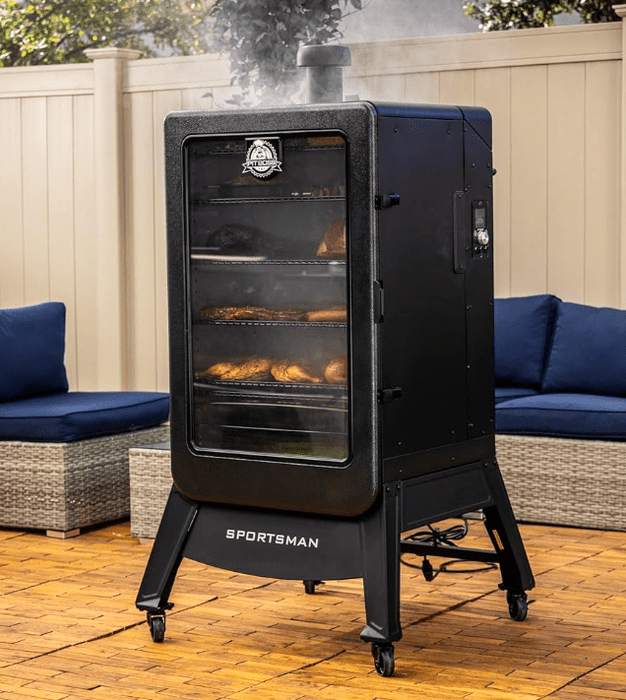 Pit Boss Pit Boss Sportsman Gray 7-Series Wood Pellet Vertical Smoker 11110 Barbecue Finished - Pellet 684678111109
