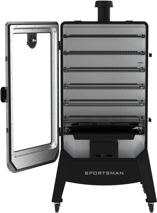 Pit Boss Pit Boss Sportsman Gray 7-Series Wood Pellet Vertical Smoker 11110 Barbecue Finished - Pellet 684678111109