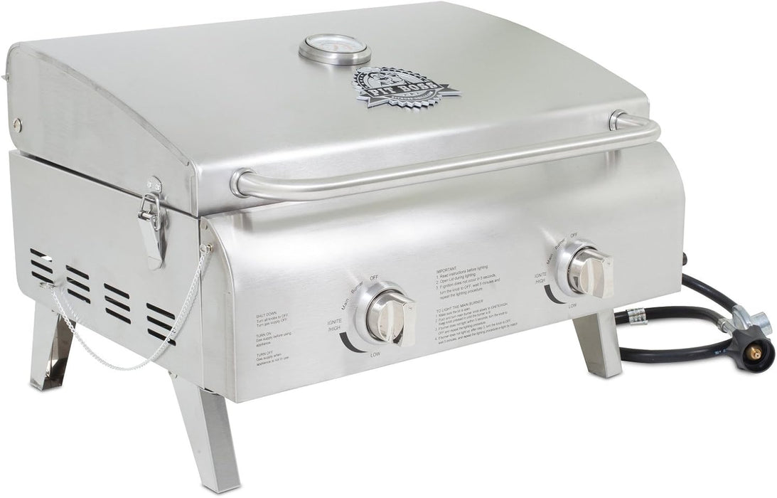 Pit Boss Pit Boss Stainless Steel 2-Burner Gas Grill 75275 Barbecue Finished - Pellet 684678483008