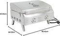 Pit Boss Pit Boss Stainless Steel 2-Burner Gas Grill 75275 Barbecue Finished - Pellet 684678483008