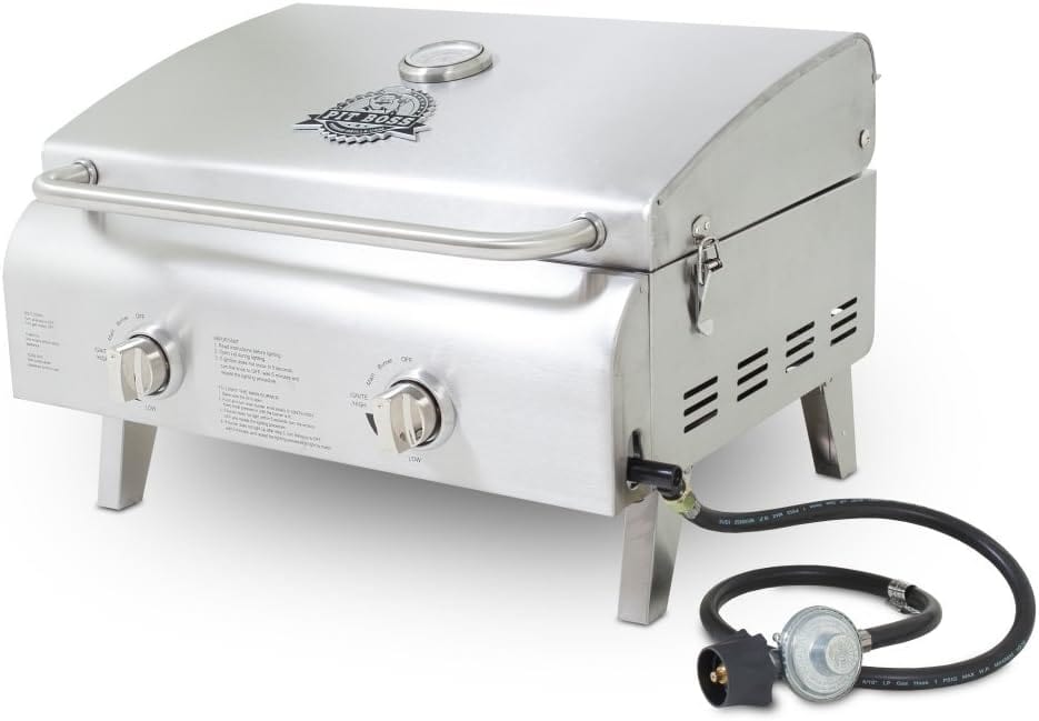 Pit Boss Pit Boss Stainless Steel 2-Burner Gas Grill 75275 Barbecue Finished - Pellet 684678483008