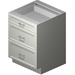 Precise Design And Cabinetry Inc. Precise Design Cabinetry - 3 drawer cabinet (21") PDC-3DB21D Barbecue Finished - Gas