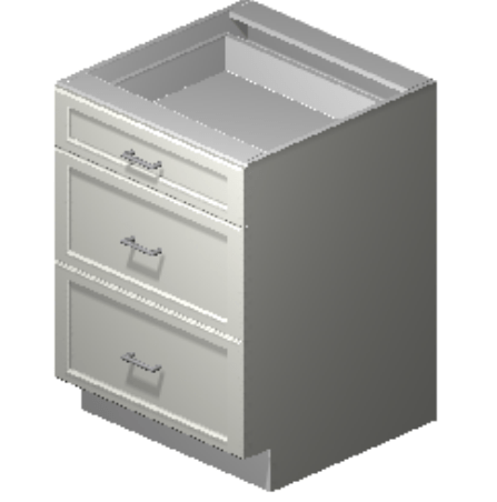 Precise Design And Cabinetry Inc. Precise Design Cabinetry - 3 drawer cabinet (33") PDC-3DB33D Barbecue Finished - Gas