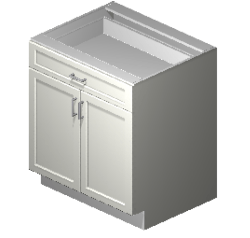 Precise Design And Cabinetry Inc. Precise Design Cabinetry - Base with 1 drawer and 2 doors (30") PDC-B30 Barbecue Finished - Gas